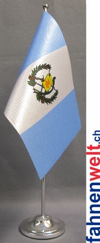 Guatemala Tisch-Fahne DeLuxe ohne St&auml;nder | 15.5 x 24 cm - Bild 1