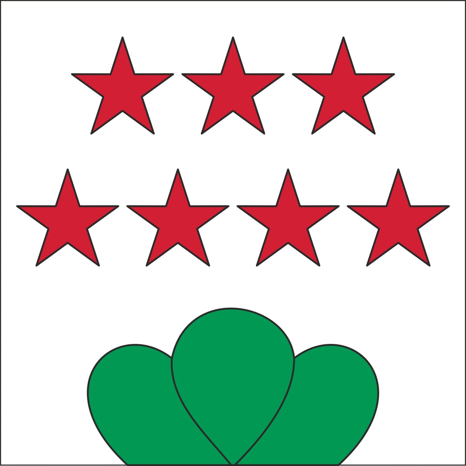 Fahne Gemeinde 3531 Oberthal (BE) | 30 x 30 cm und Gr&ouml;sser - Bild 1