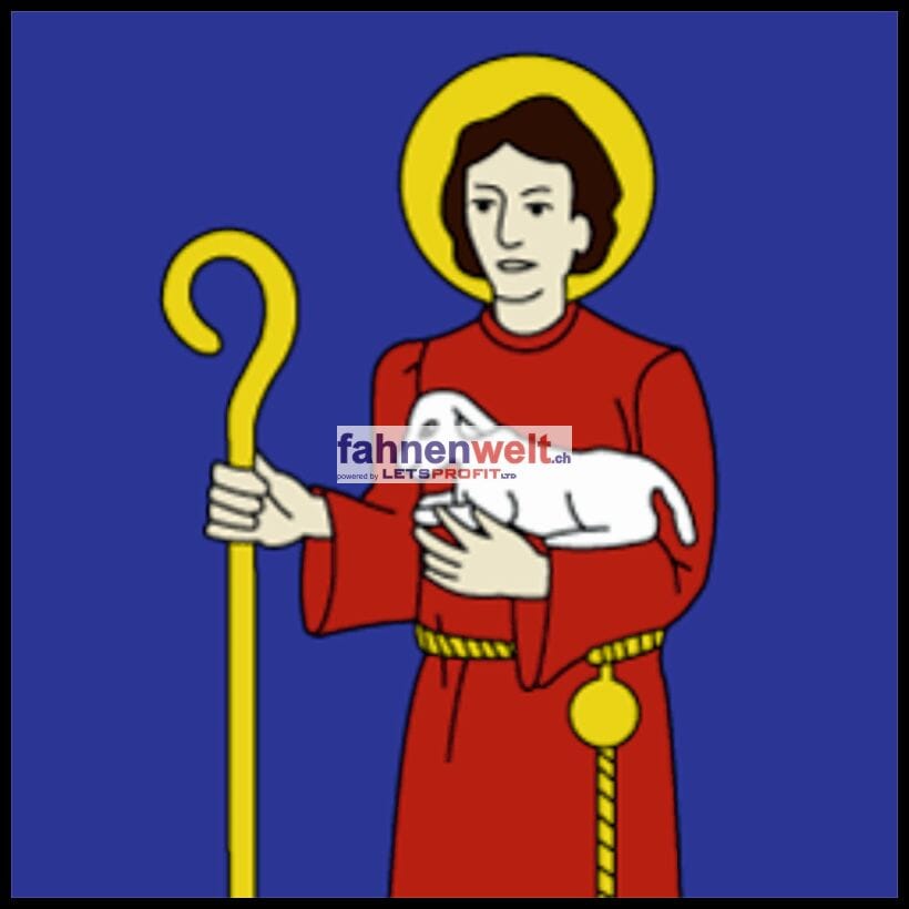 Fahne Gemeinde 3956 Guttet Ehemalige Gemeinde (VS) | 30 x 30 cm und Gr&ouml;sser - Bild 1