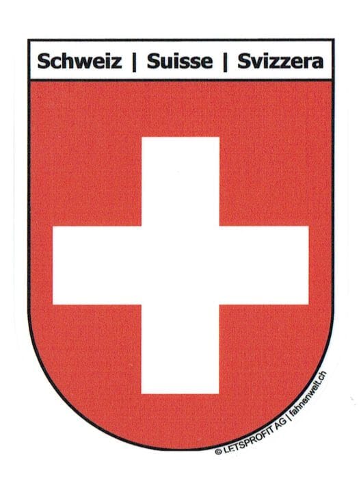 Wappen Schweiz/Suisse/Svizzera Aufkleber CH | 6.5 x 8.5 cm - Bild 1