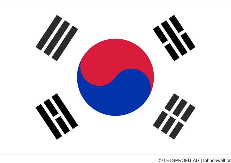 Aufkleber S&uuml;dkorea | 7 x 9.5 cm - Bild 1