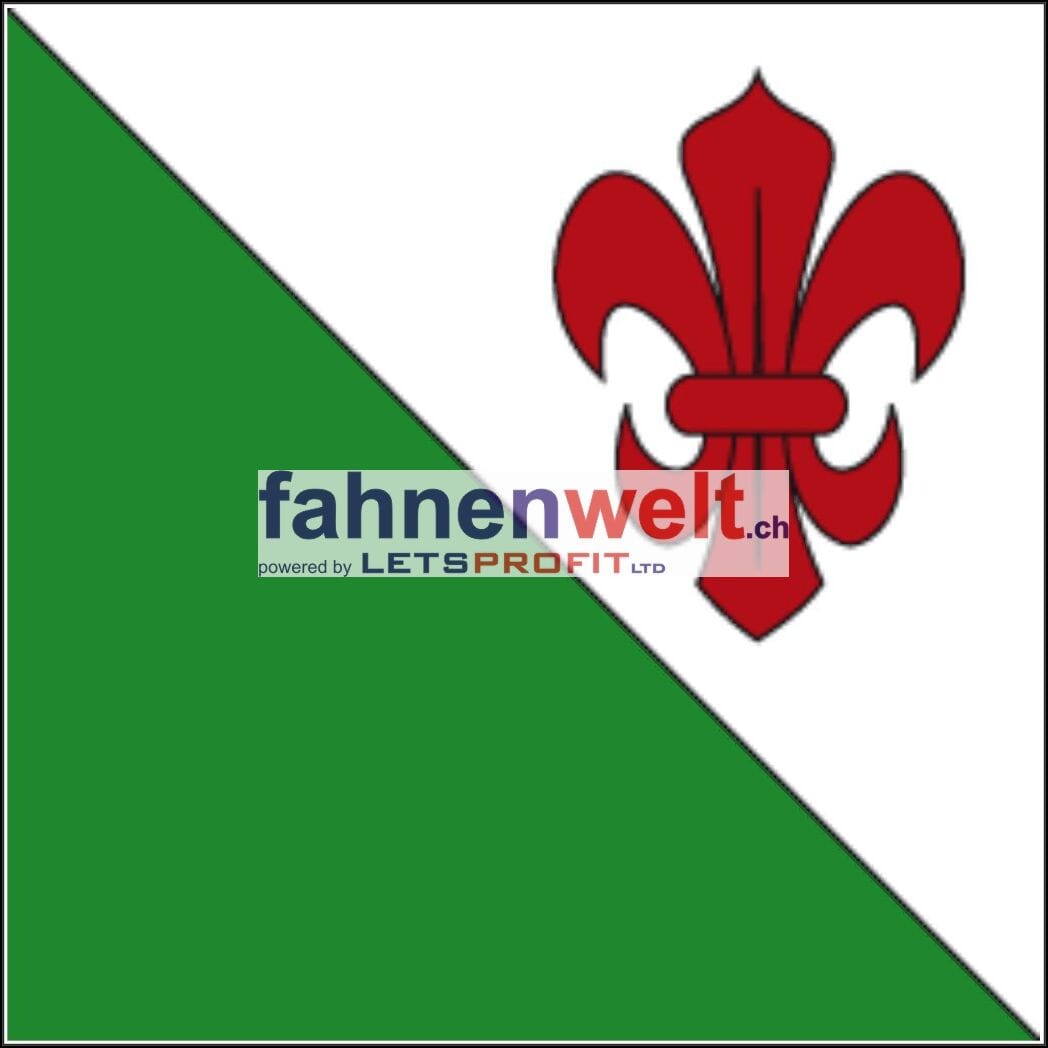 Fahne Gemeinde 3822 Isenfluh Ehemalige Gemeinde (BE) | 30 x 30 cm und Gr&ouml;sser - Bild 1