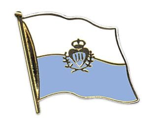 Flaggen Pin San Marino geschwungen | ca. 20 mm - Bild 1