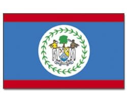 Belize Hissfahne gedruckt im Querformat | 90 x 150 cm - Bild 1