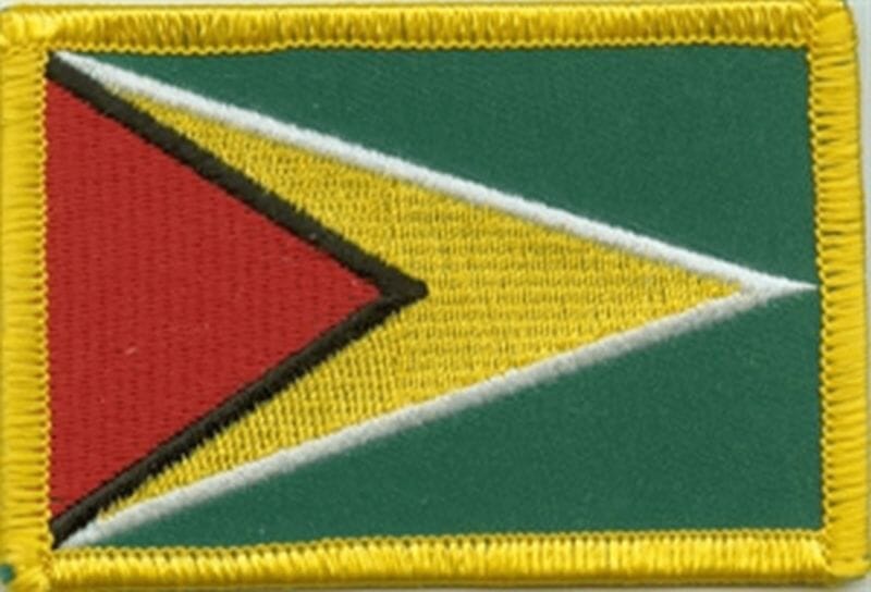 Patch Sticker zum aufb&uuml;geln Guyana | 5.5 x 9 cm - Bild 1