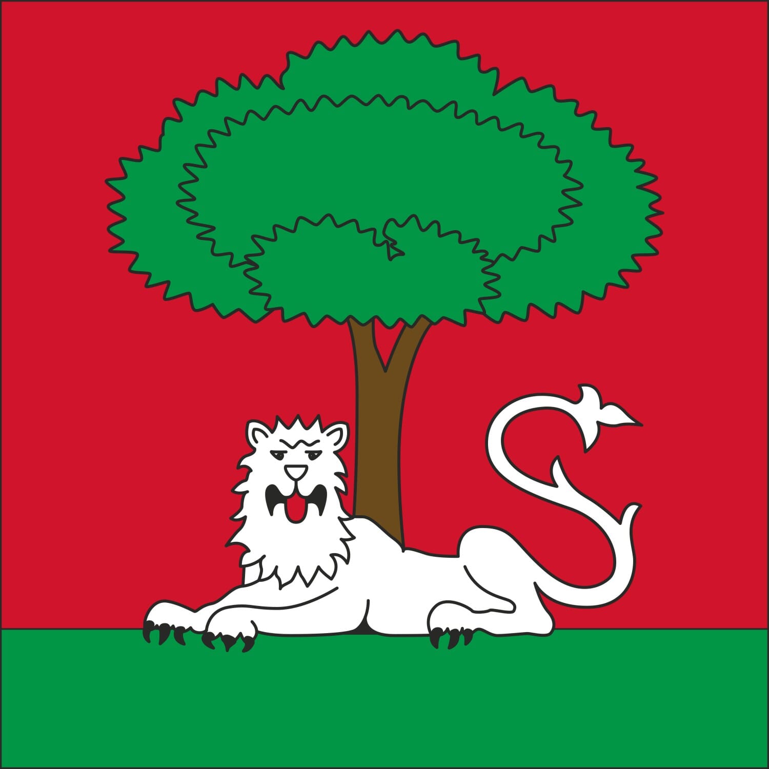 Fahne Gemeinde 1227 Carouge (GE) | 30 x 30 cm und Gr&ouml;sser - Bild 1