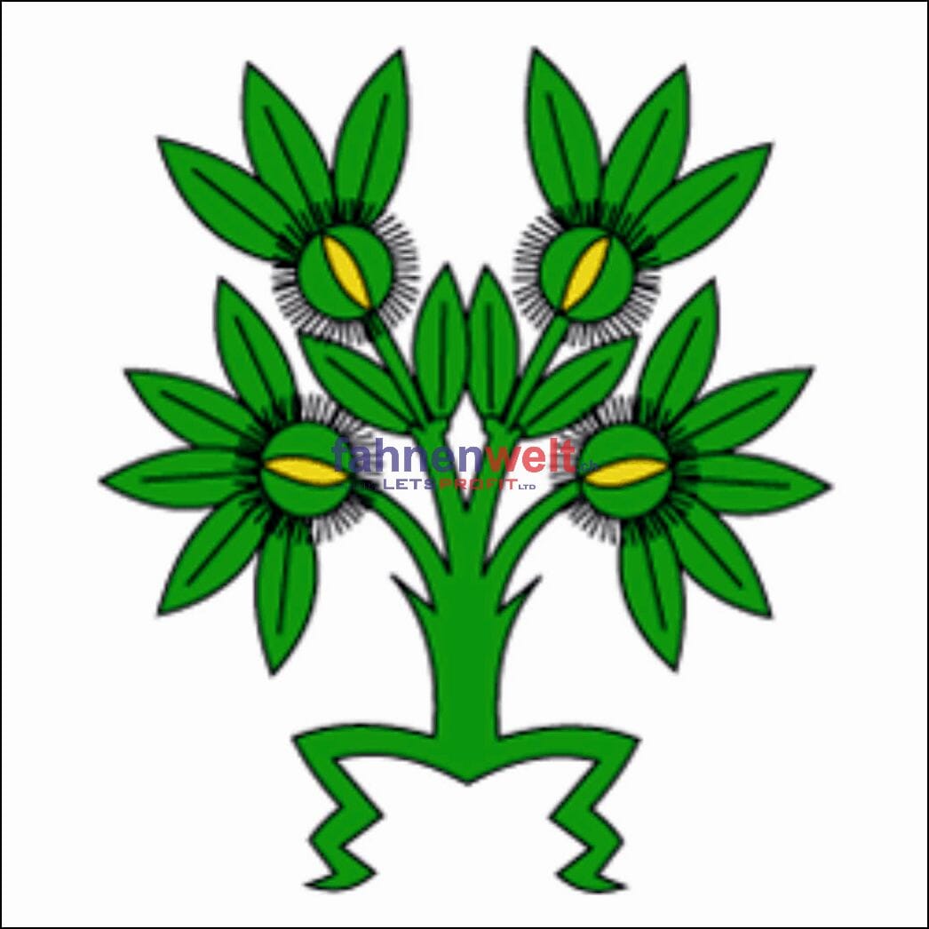 Fahne Gemeinde 6939 Breno Ehemalige Gemeinde (TI) | 30 x 30 cm und Gr&ouml;sser - Bild 1