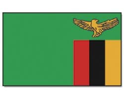 Sambia Hissfahne gedruckt im Querformat | 90 x 150 cm - Bild 1
