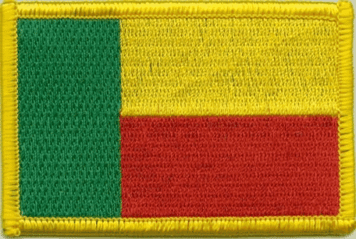 Patch Sticker zum aufb&uuml;geln Benin | 5.5 x 9 cm - Bild 1