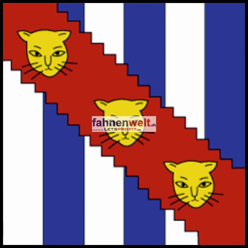 Fahne Gemeinde 1438 Mathod (VD) | 30 x 30 cm und Gr&ouml;sser - Bild 1