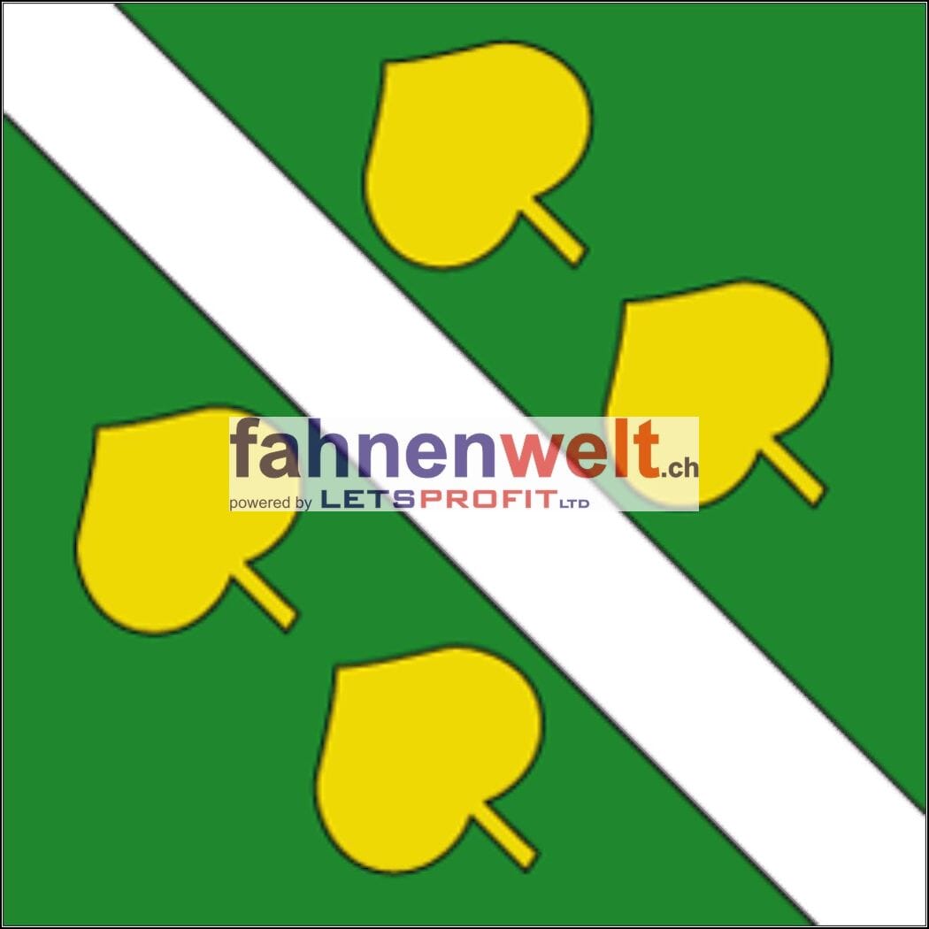 Fahne Gemeinde 5224 Unterb&ouml;zberg Ehemalige Gemeinde (AG) | 30 x 30 cm und Gr&ouml;sser - Bild 1