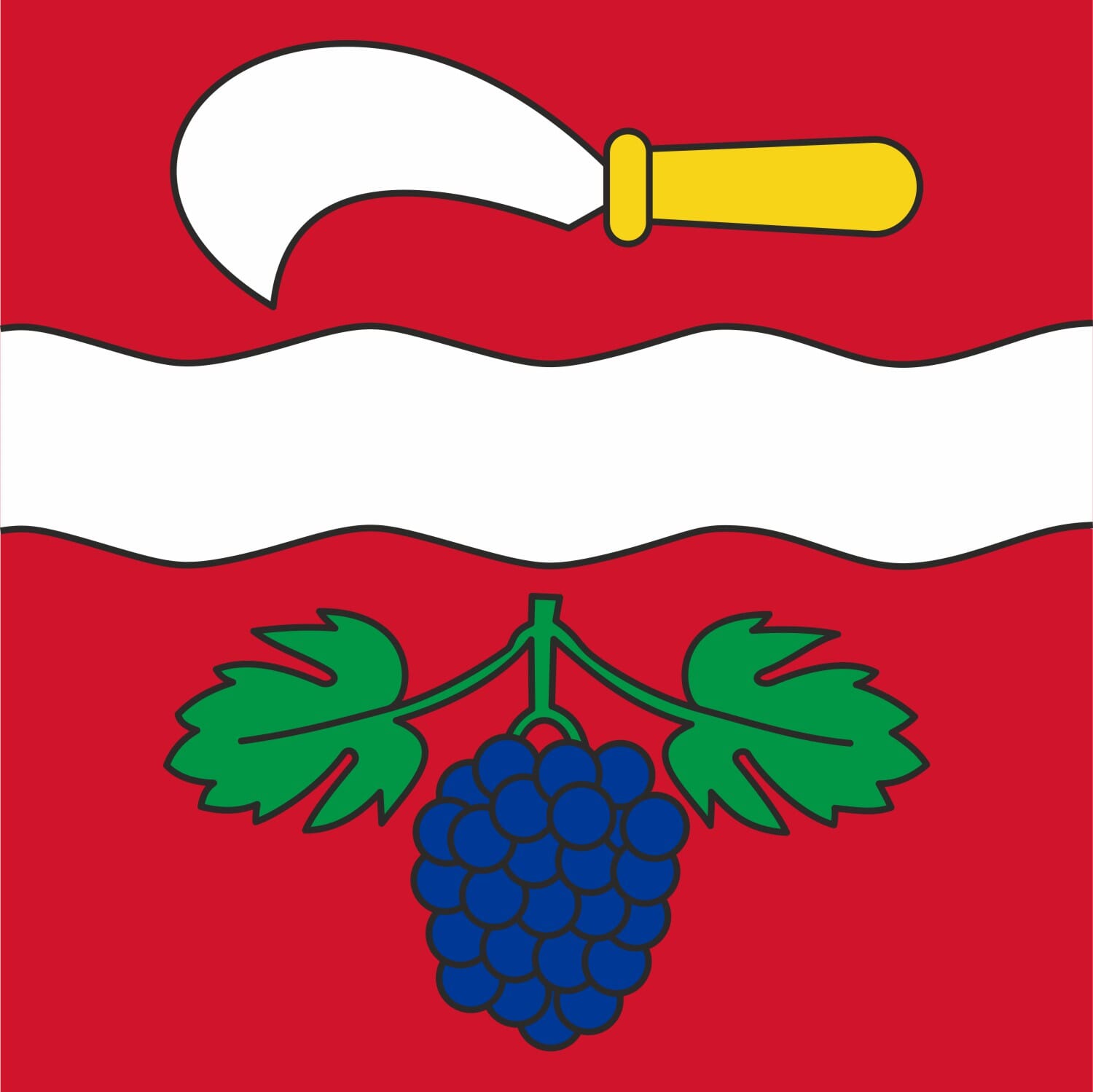 Fahne Gemeinde 8545 Rickenbach bei Winterthur (ZH) | 30 x 30 cm und Gr&ouml;sser - Bild 1