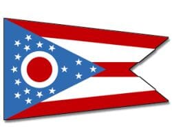 Ohio gedruckt im Querformat | 90 x 150 cm - Bild 1