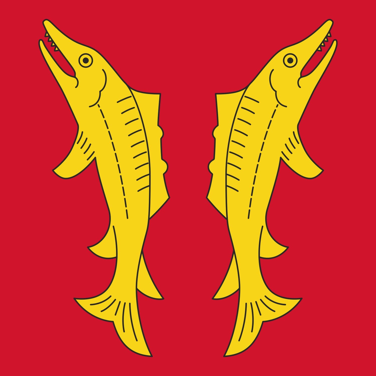 Fahne Gemeinde 1350 Orbe (VD) | 30 x 30 cm und Gr&ouml;sser - Bild 1