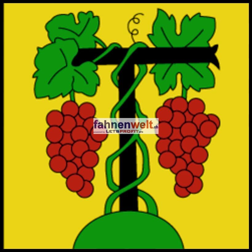 Fahne Gemeinde 1180 Tartegnin (VD) | 30 x 30 cm und Gr&ouml;sser - Bild 1