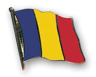 Flaggen Pin Tschad geschwungen | ca. 20 mm - Bild 1