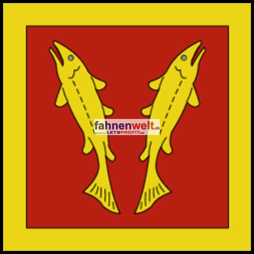 Fahne Gemeinde 1376 Eclagnens Ehemalige Gemeinde (VD) | 30 x 30 cm und Gr&ouml;sser - Bild 1