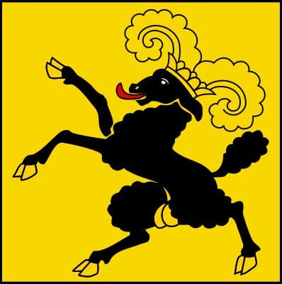 50% Fahne Schaffhausen (SH) gedruckt | 150 x 150 cm | Multi-Flag - Bild 1