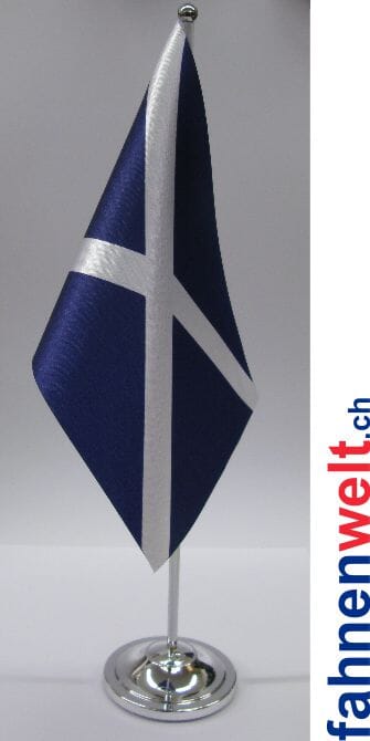 Schottland Tisch-Fahne DeLuxe ohne St&auml;nder | 15.5 x 24 cm - Bild 1