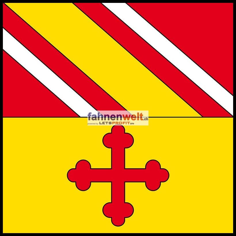 Fahne Gemeinde 1692 Massonnens (FR) | 30 x 30 cm und Gr&ouml;sser - Bild 1