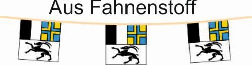 Fahnenkette Kanton Graub&uuml;nden | 15 Fahnen | aus Stoff in diversen Gr&ouml;ssen ab - Bild 1