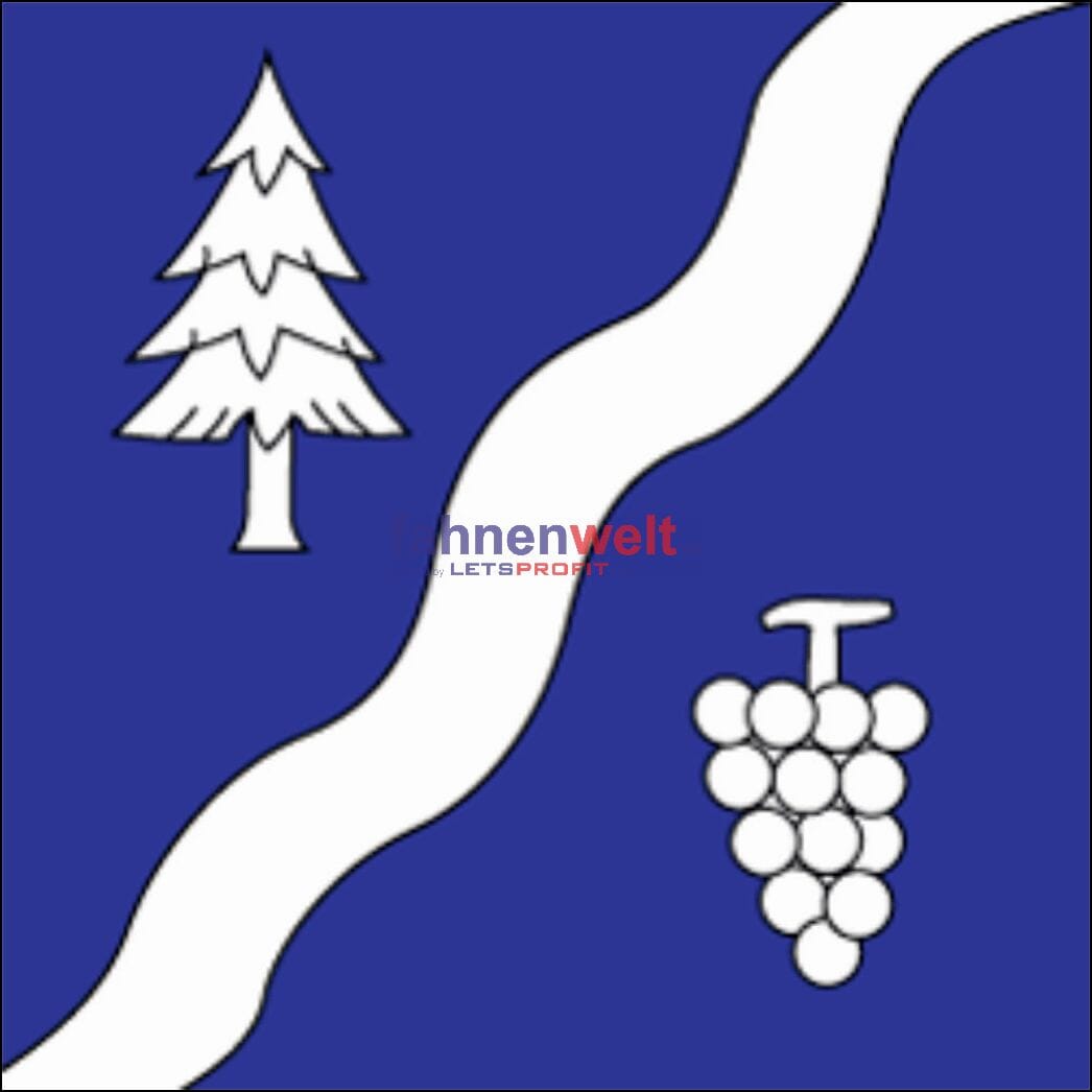 Fahne Gemeinde 6635 Gerra (Verzasca) Ehemalige Gemeinde (TI) | 30 x 30 cm und Gr&ouml;sser - Bild 1