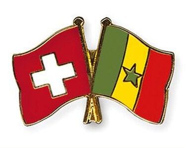 Freundschaftspin Schweiz-Senegal | Gr&ouml;sse ca. 22mm - Bild 1
