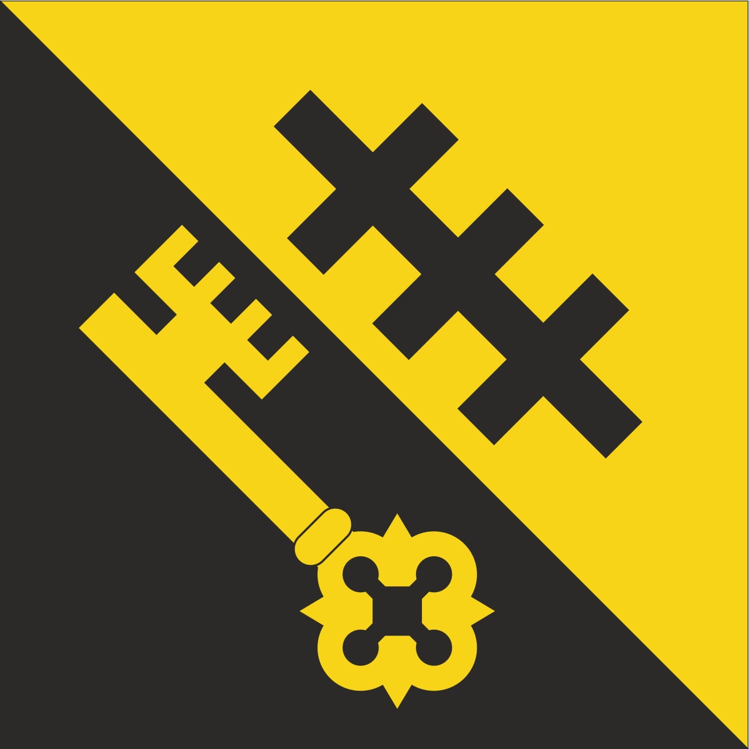 Fahne Gemeinde 7132 Vals (GR) | 30 x 30 cm und Gr&ouml;sser - Bild 1