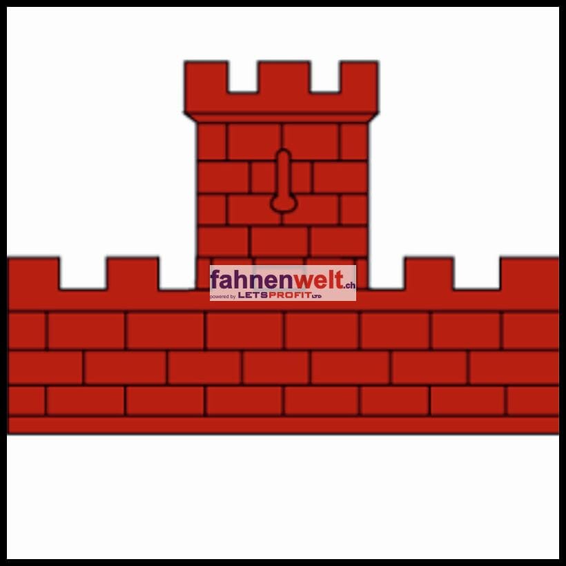 Fahne Gemeinde 1063 Peyres-Possens Ehemalige Gemeinde (VD) | 30 x 30 cm und Gr&ouml;sser - Bild 1