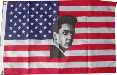 USA Elvis Fahne gedruckt | 60 x 90 cm - Bild 1