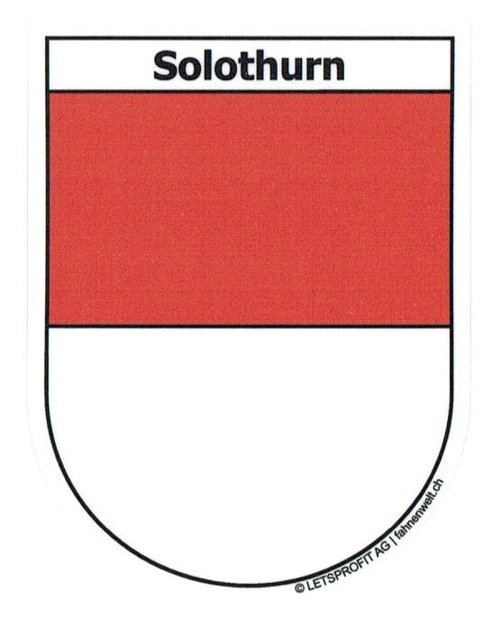 Wappen Solothurn Aufkleber SO | 6.5 x 8.5 cm - Bild 1