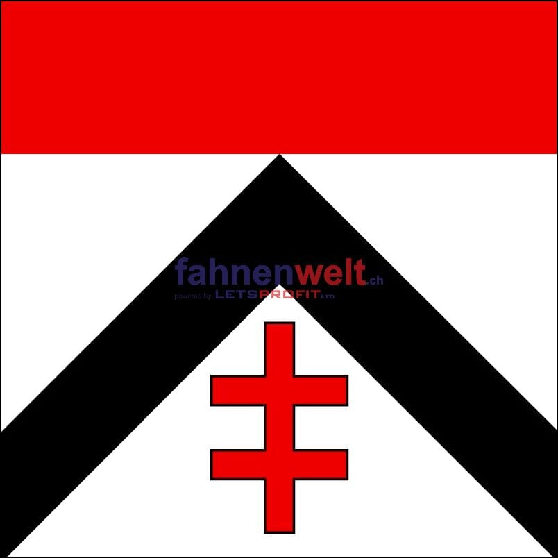 Fahne Gemeinde 8115 H&uuml;ttikon (ZH) | 30 x 30 cm und Gr&ouml;sser - Bild 1