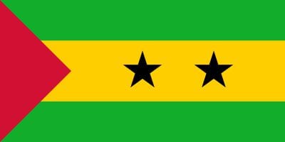 Sao Tome und Pr&iacute;ncipe Fahne gedruckt | 60 x 90 cm - Bild 1