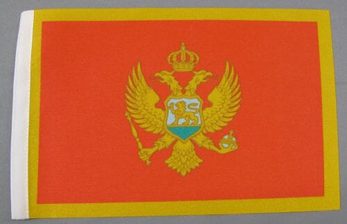 Montenegro Tisch-Fahne DeLuxe ohne St&auml;nder | 15.5 x 24 cm - Bild 2