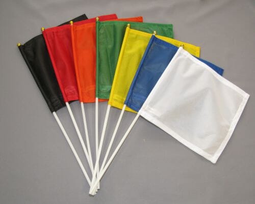 Fahnen am Stab Pack &agrave; 7 | 20 x 20 cm | Stoff | verschiedene Farben - Bild 1