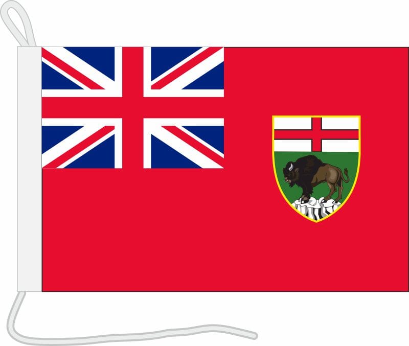 Manitoba Bootsfahne | 30 x 45 cm - Bild 1
