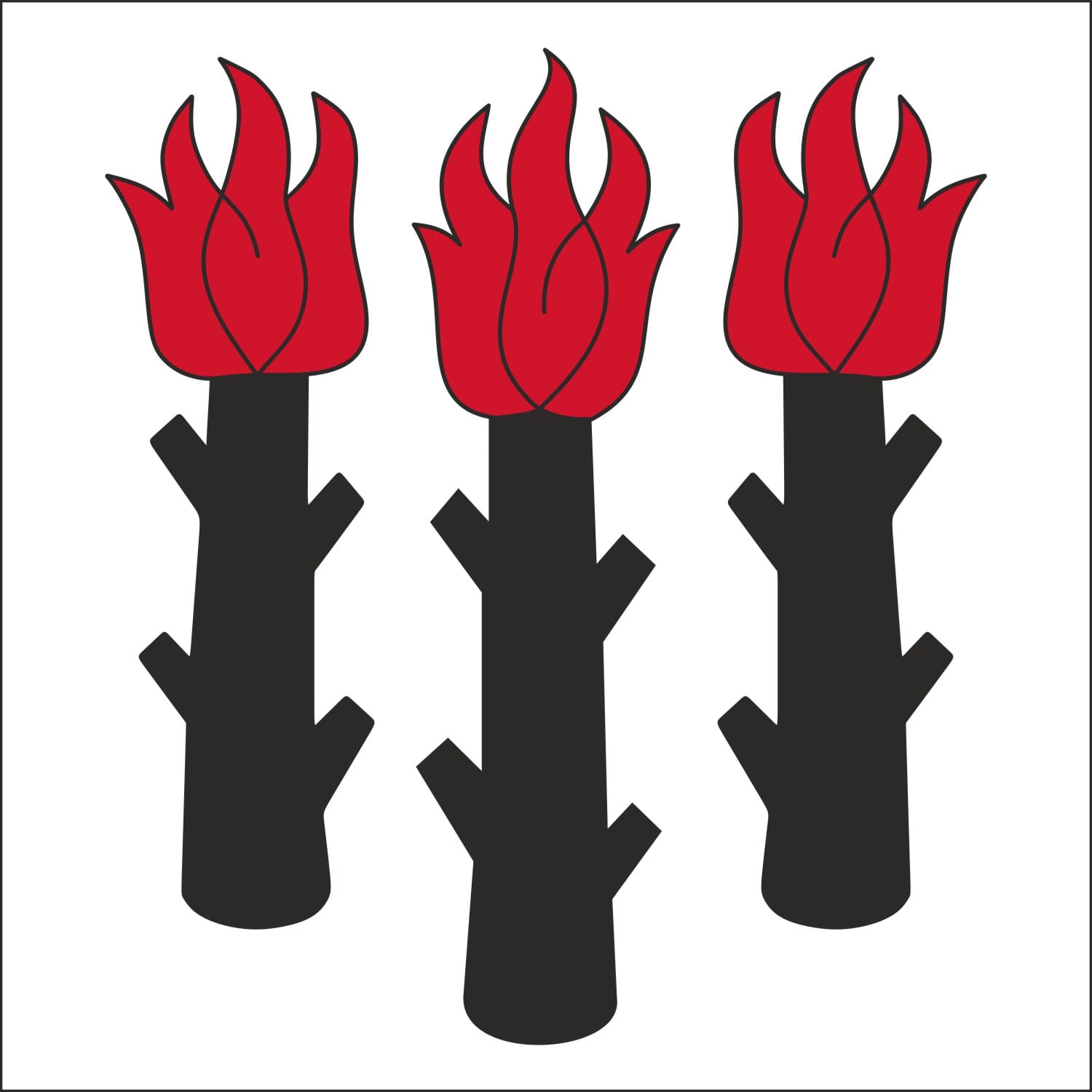Fahne Gemeinde 4942 Walterswil (BE) | 30 x 30 cm und Gr&ouml;sser - Bild 1