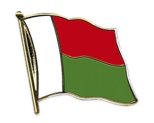 Flaggen Pin Madagaskar geschwungen | ca. 20 mm - Bild 1