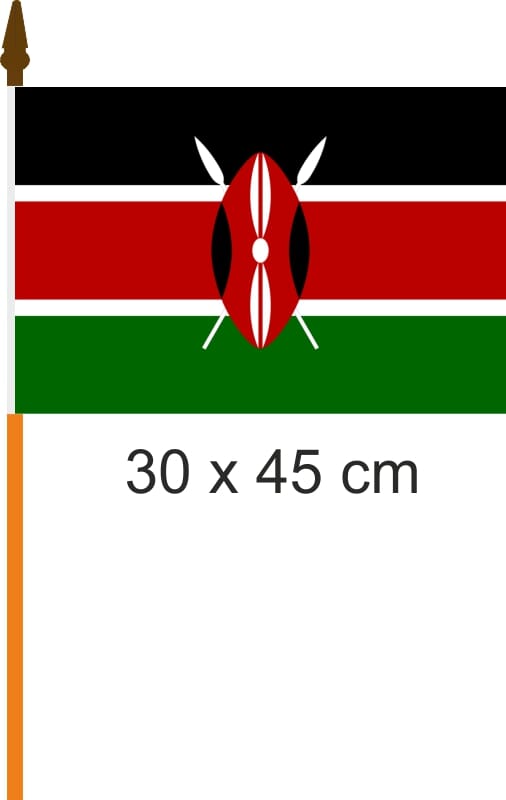 Kenia Fahne / Flagge am Stab | 30 x 45 cm - Bild 1