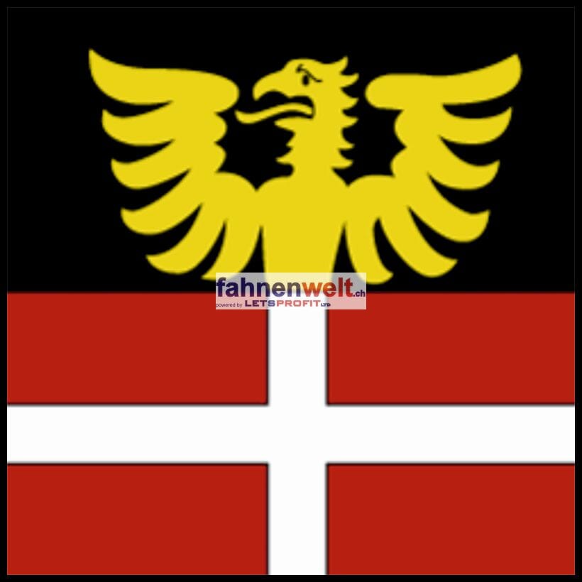 Fahne Gemeinde 1609 Fiaug&egrave;res Ehemalige Gemeinde (FR) | 30 x 30 cm und Gr&ouml;sser - Bild 1