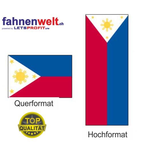 Philippinen Fahne aus Multi-Flag im Hoch- und Querformat | diverse Gr&ouml;ssen - Bild 1