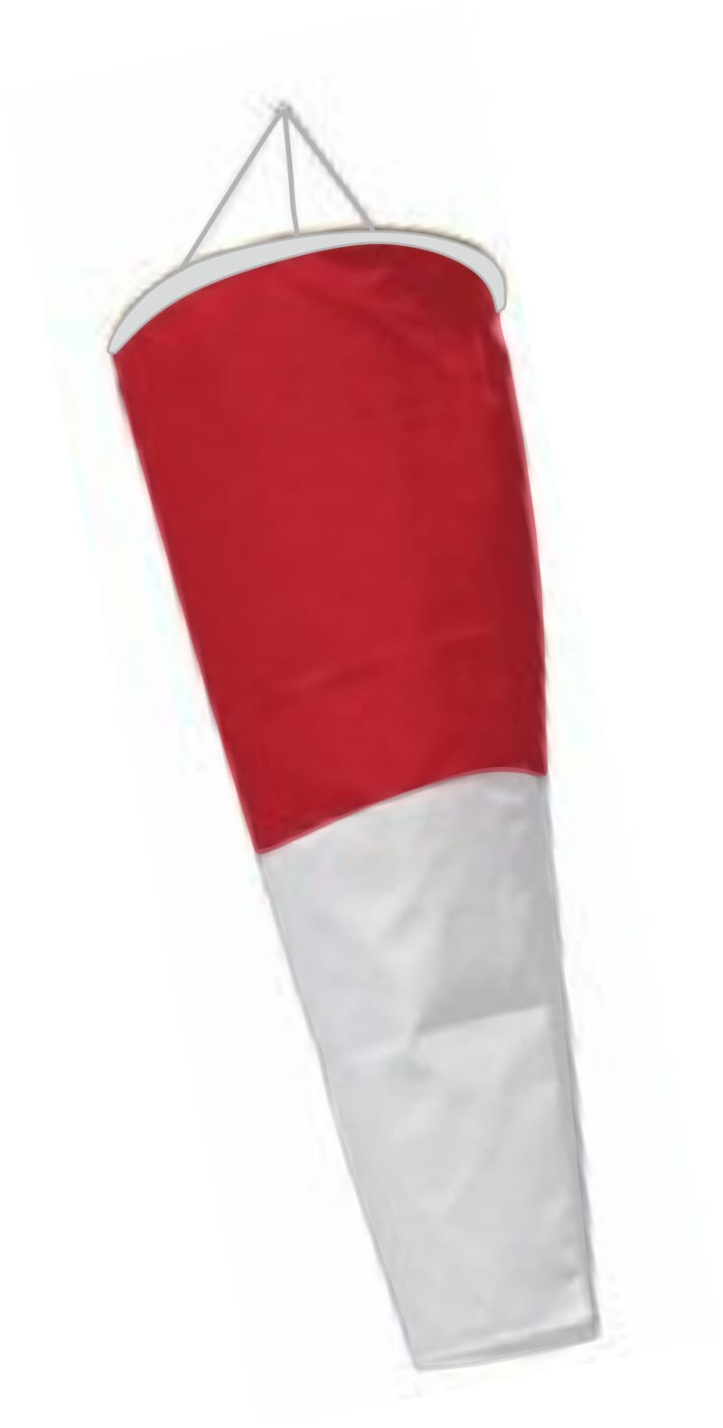 Windsack rot / weiss in Top-Qualit&auml;t | 45 x 180 cm - Bild 1