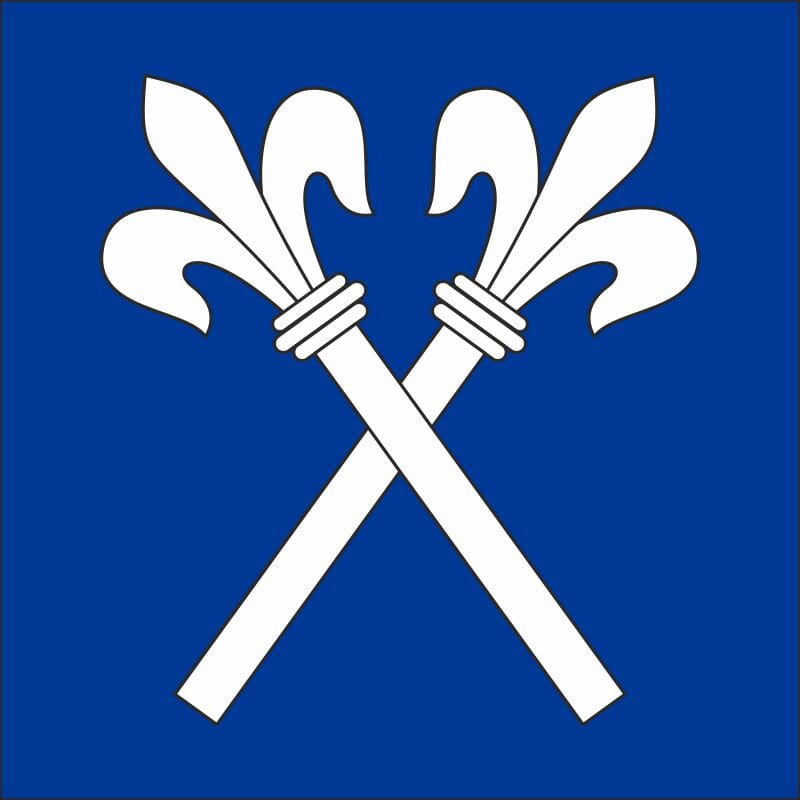 Fahne Quartier 8000 Z&uuml;rich-Fluntern (ZH) | 30 x 30 cm und Gr&ouml;sser - Bild 1