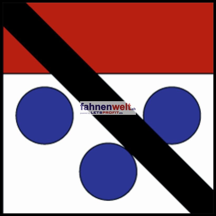 Fahne Gemeinde 1528 Praratoud Ehemalige Gemeinde (FR) | 30 x 30 cm und Gr&ouml;sser - Bild 1