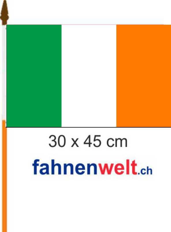 Irland Fahne / Flagge am Stab | 30 x 45 cm - Bild 1