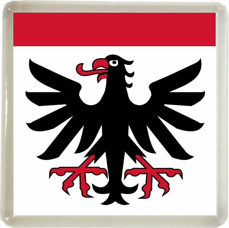 Glasuntersetzer Gemeinde Aarau | 90 x 90 mm - Bild 1