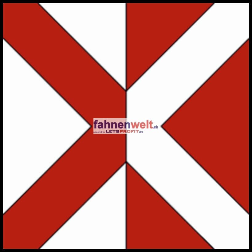 Fahne Gemeinde 1322 Croy (VD) | 30 x 30 cm und Gr&ouml;sser - Bild 1