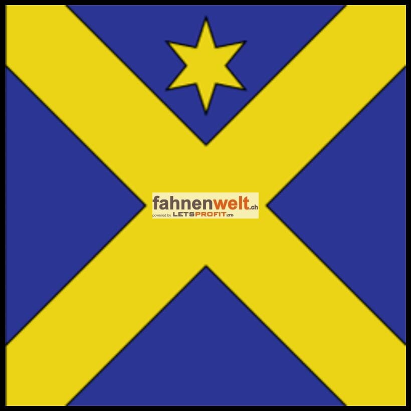 Fahne Gemeinde 2922 Courchavon (JU) | 30 x 30 cm und Gr&ouml;sser - Bild 1
