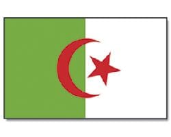 Algerien Hissfahne gedruckt im Querformat | 90 x 150 cm - Bild 1