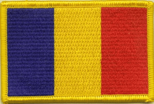 Patch Sticker zum aufb&uuml;geln Tschad | 5.5 x 9 cm - Bild 1